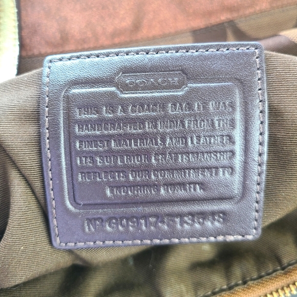 Retired Coach Signature Brown Tote Bronze … - Picture 15 of 16